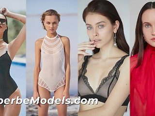 Superbe Models - Perfect Models Compilation Ornament 1! Интенсивные девушки показывают свои сексуальные тела в нижнем белье и обнаженном