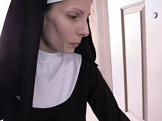 Wed Crazy nun fuck in stocking
