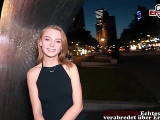 Cute german blonde Teen with compacted tits to hand a tyrannical Fuckdate