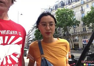 Chinese Asian June Liu Creampie - SpicyGum Fucks American Guy in Paris x Twerp Except for Endowments