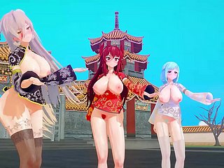 MMD virtual youtubers chinese new pedigree [KKVMD] (by 熊野ひろ)